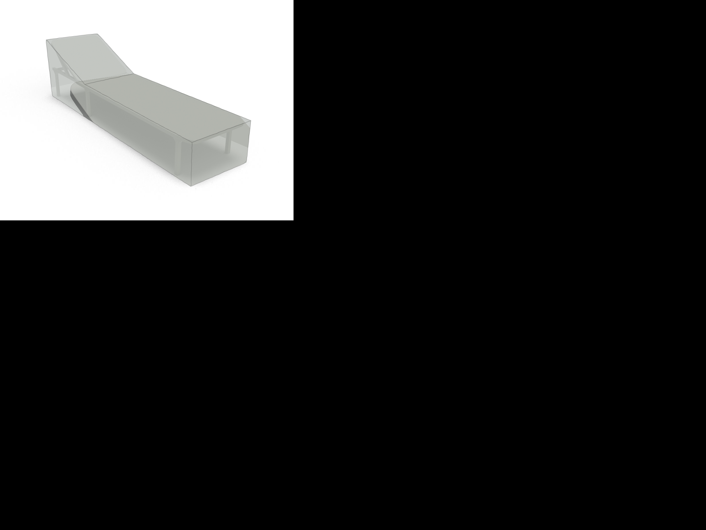 Transat en Membrane PVC 670gr/m² Gris clair RAL 7038