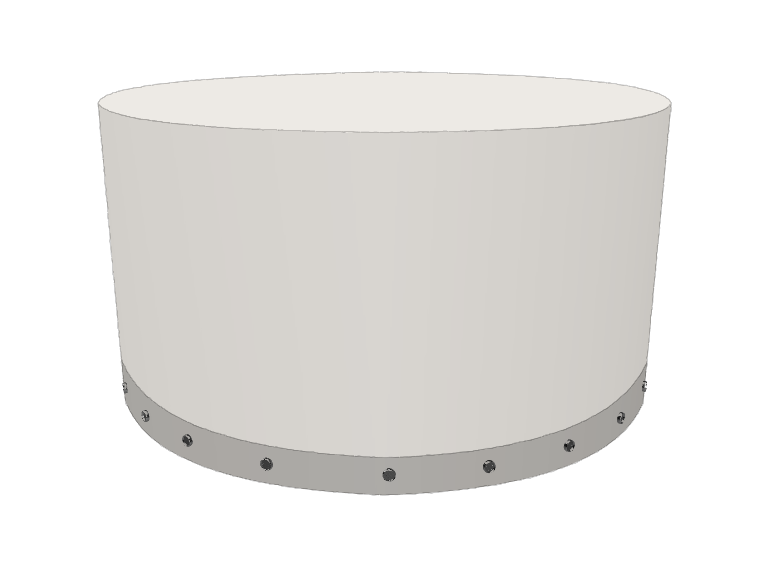 Housse Ronde en POLY420 Beige