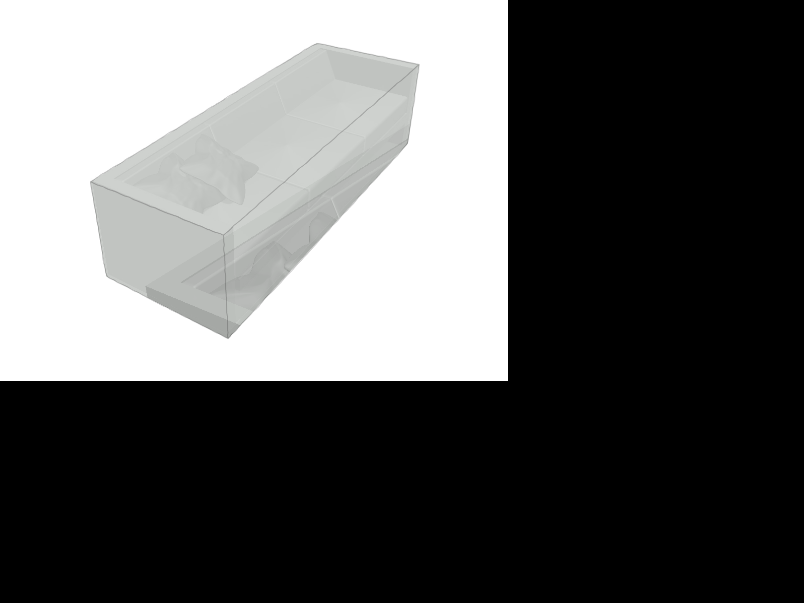 Canapé de jardin en Membrane PVC 670gr/m² Gris clair RAL 7038