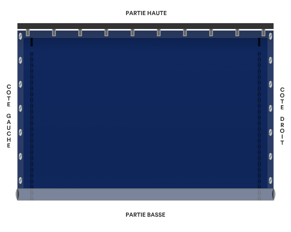 Bâche de façade pour mobil-home