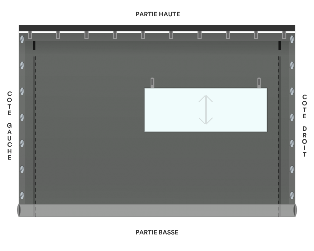 Bâche de façade pour mobil-home