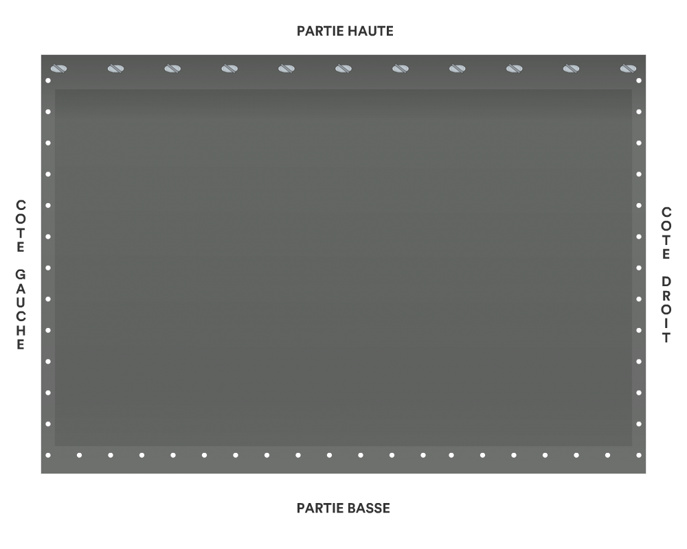Bâche de façade pour mobil-home