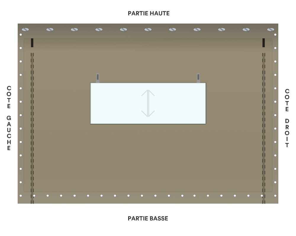 Bâche de façade pour mobil-home