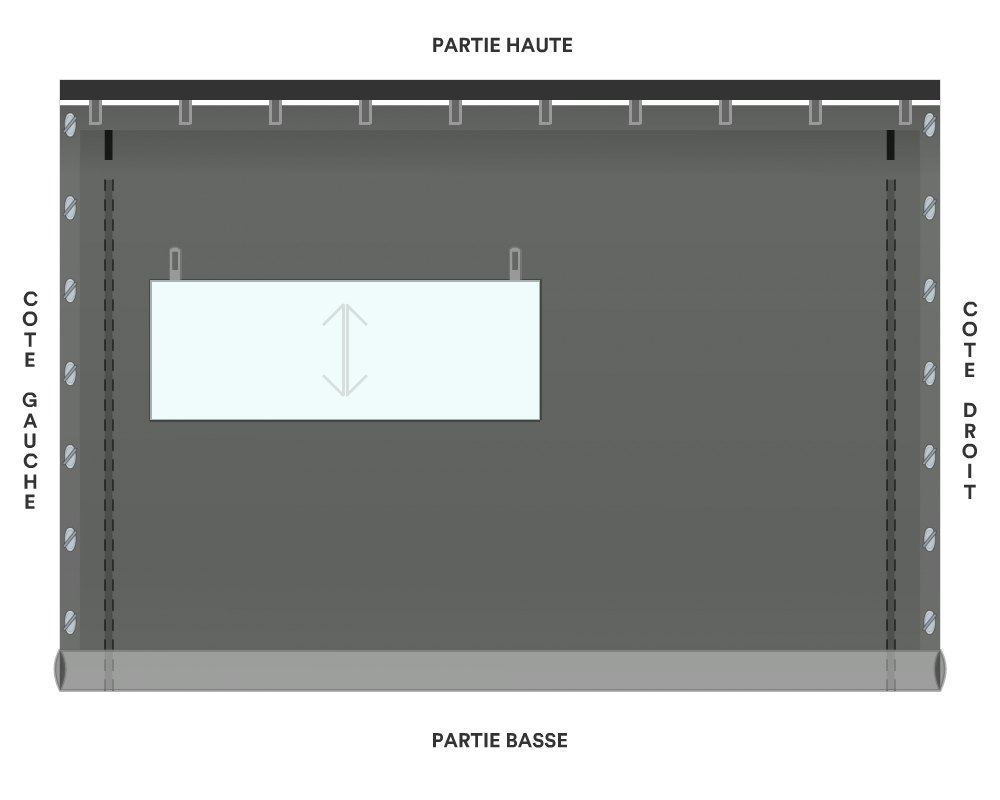 Bâche de façade pour mobil-home