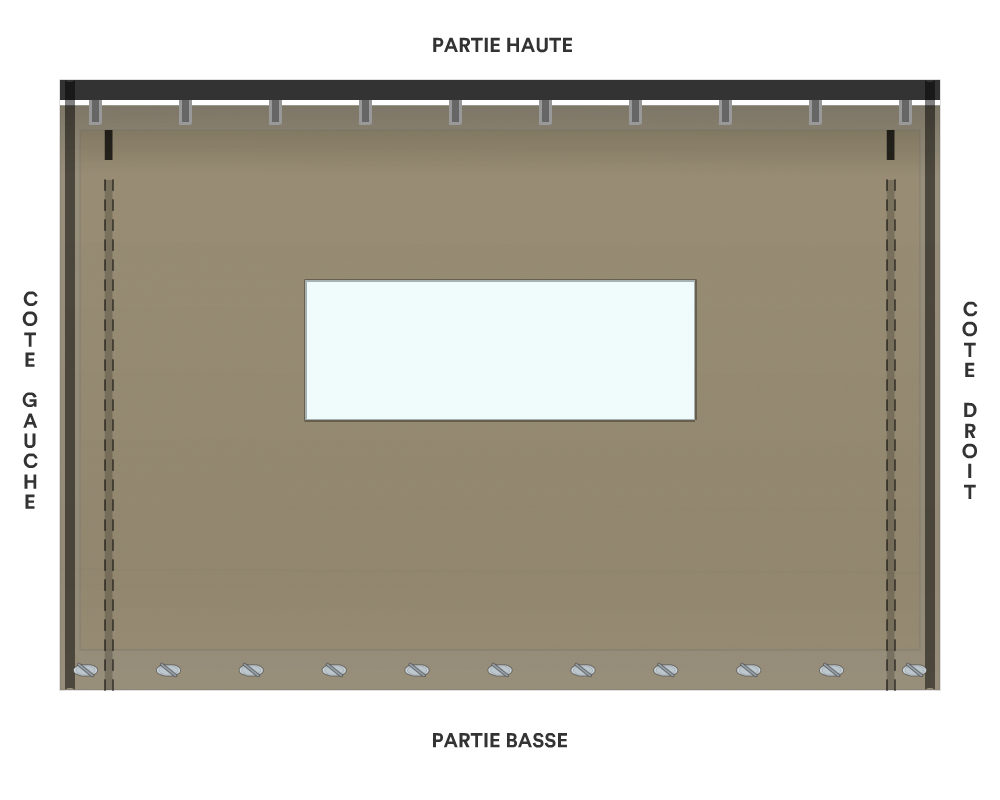 Bâche de façade pour mobil-home
