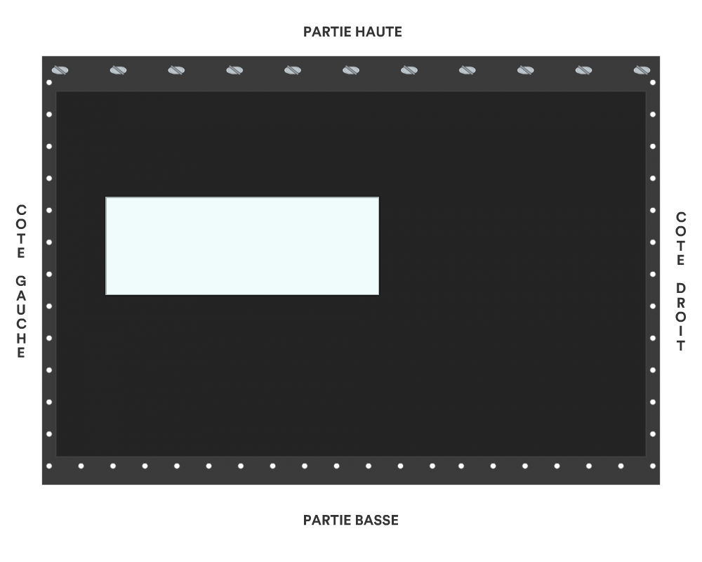 Bâche de façade pour mobil-home