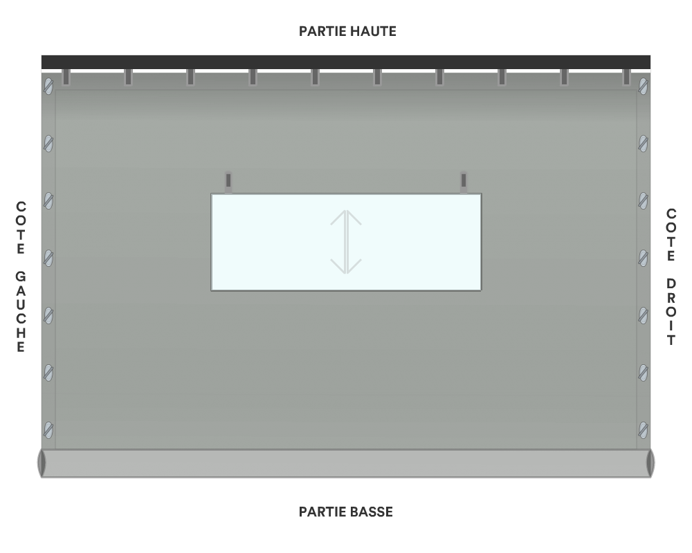 Bâche de façade pour mobil-home