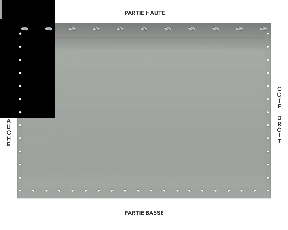 Bâche de façade pour mobil-home