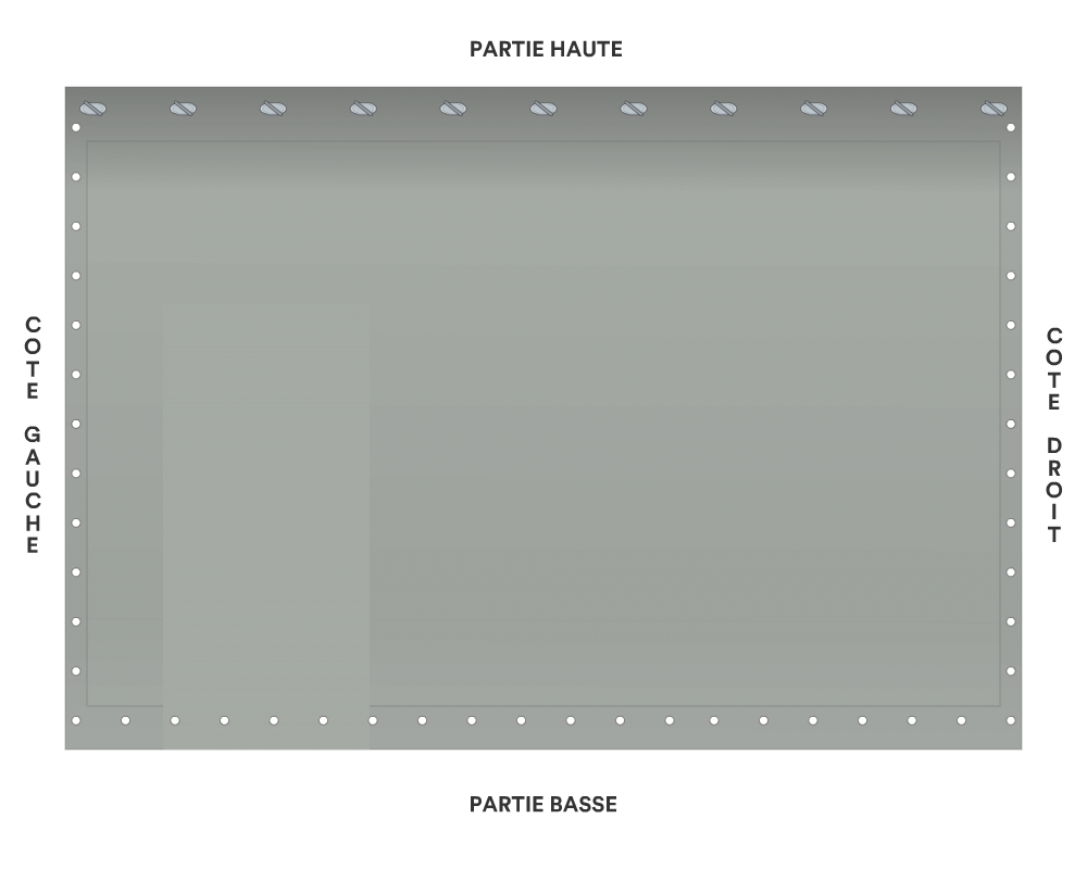 Bâche de façade pour mobil-home