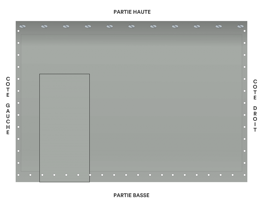 Bâche de façade pour mobil-home
