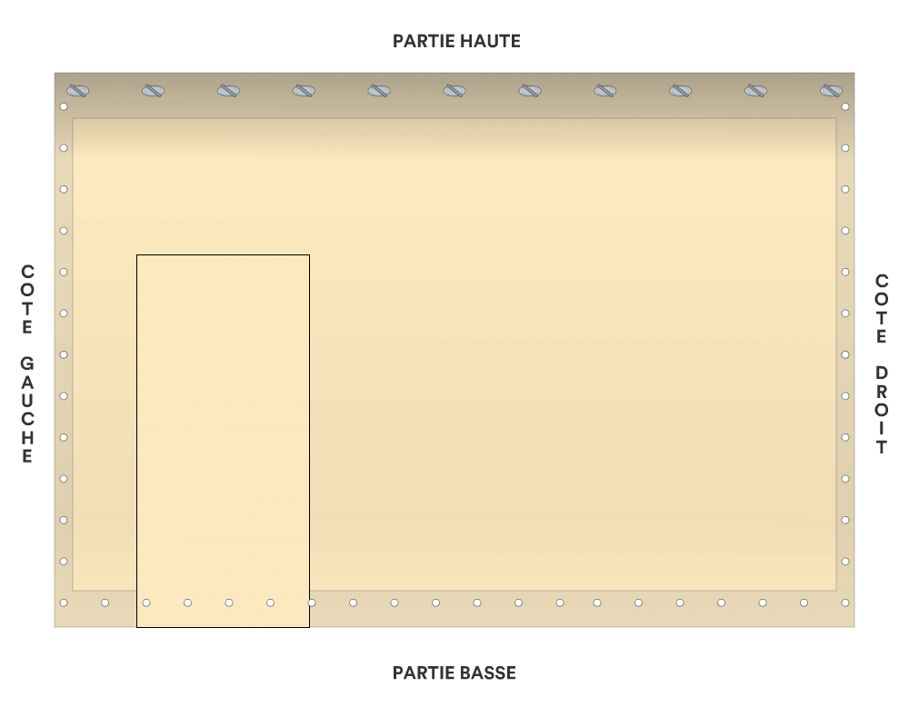 Bâche de façade pour mobil-home
