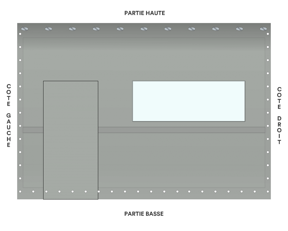 Bâche de façade pour mobil-home