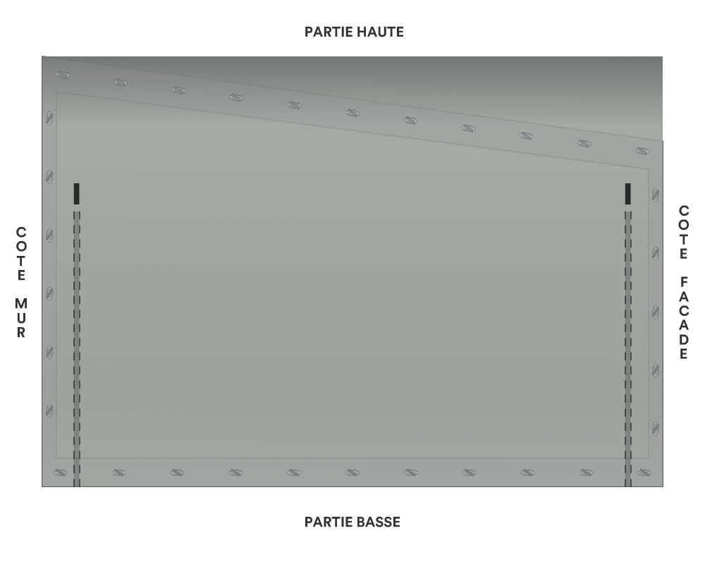 Bâche de façade pour mobil-home