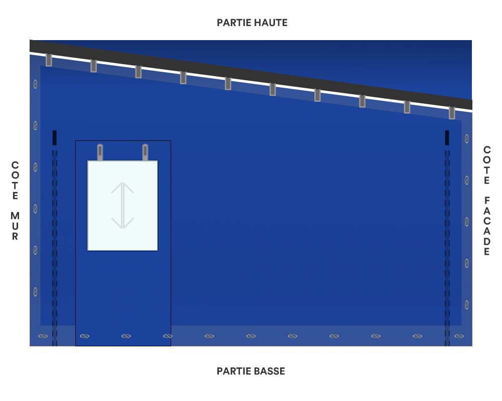 Bâche de façade pour mobil-home