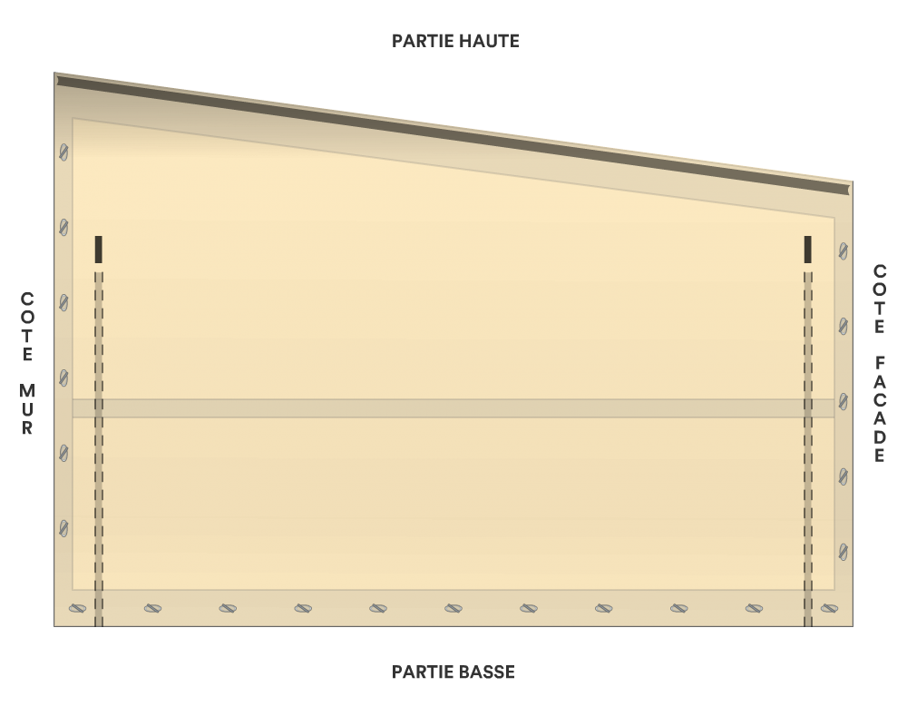 Bâche de façade pour mobil-home