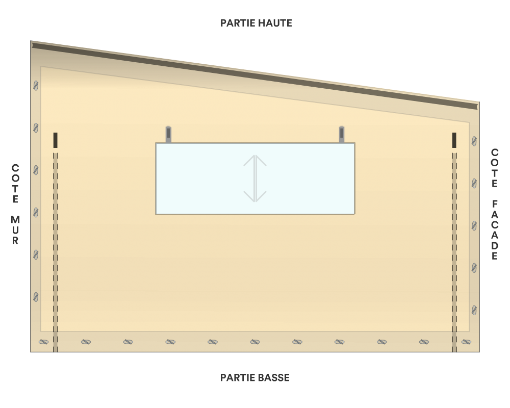 Bâche de façade pour mobil-home