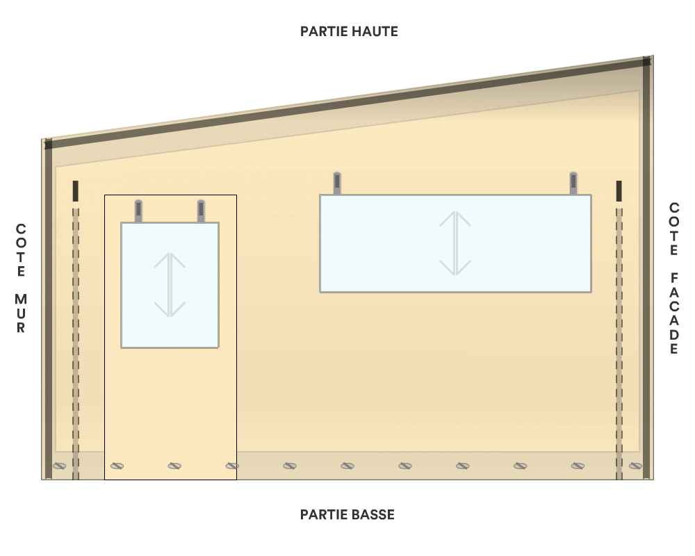 Bâche de façade pour mobil-home
