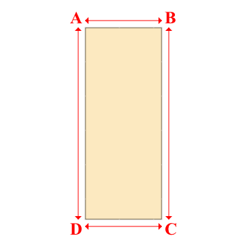 Bâche plate rectangle sur mesure en Membrane PVC 670gr/m² Beige ral 1015 - 4.00x10.00m