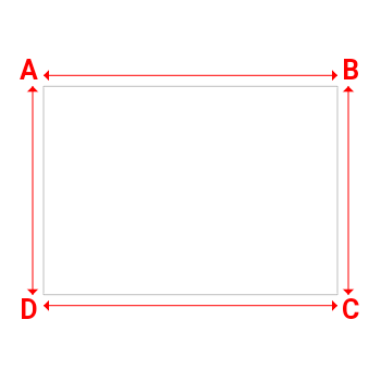 Bâche plate rectangle sur mesure en Membrane PVC 670gr/m² Blanc RAL 9016 - 7.66x5.43m