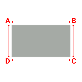 Bâche plate rectangle sur mesure en Membrane PVC 670gr/m² Gris clair RAL 7038 - 10.00x5.50m