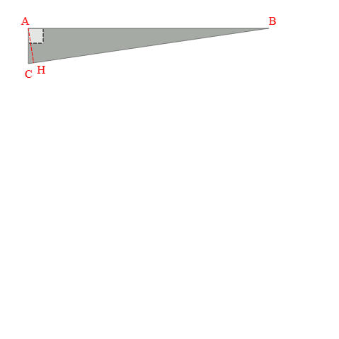 Bâche plate triangle en Membrane PVC 670gr/m² Gris clair RAL 7038 - 3.40x3.44x0.50m