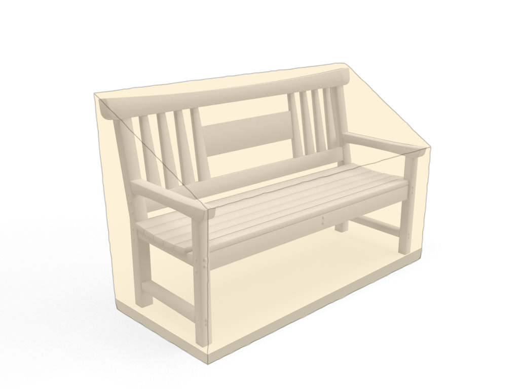 Banc de jardin en Membrane PVC 670gr/m² Beige ral 1015
