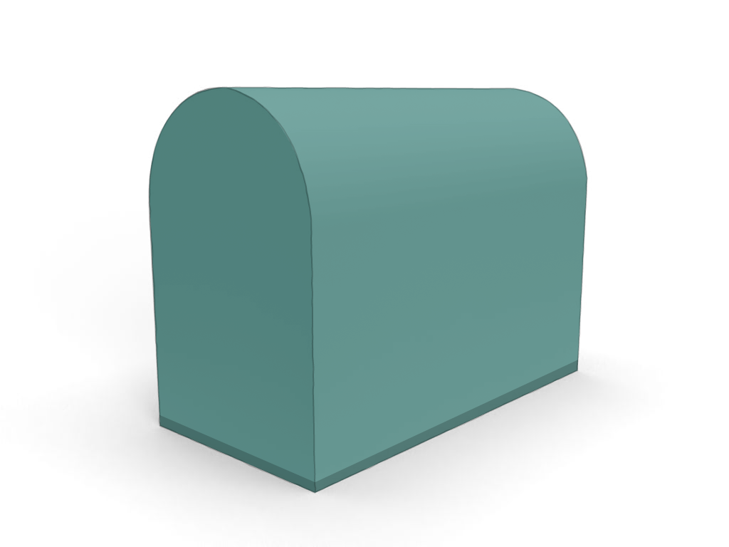 Housse Coffre en Membrane PVC 670gr/m² Vert industrie RAL 6026