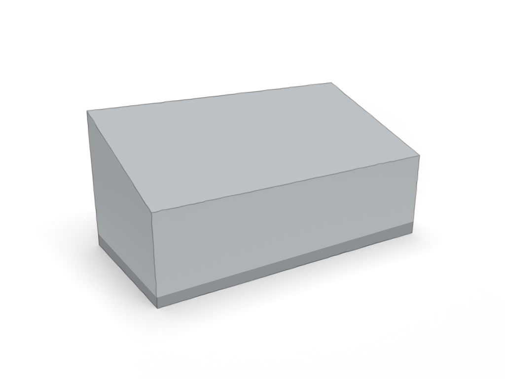 Trapézoïdale en POLY420 Gris