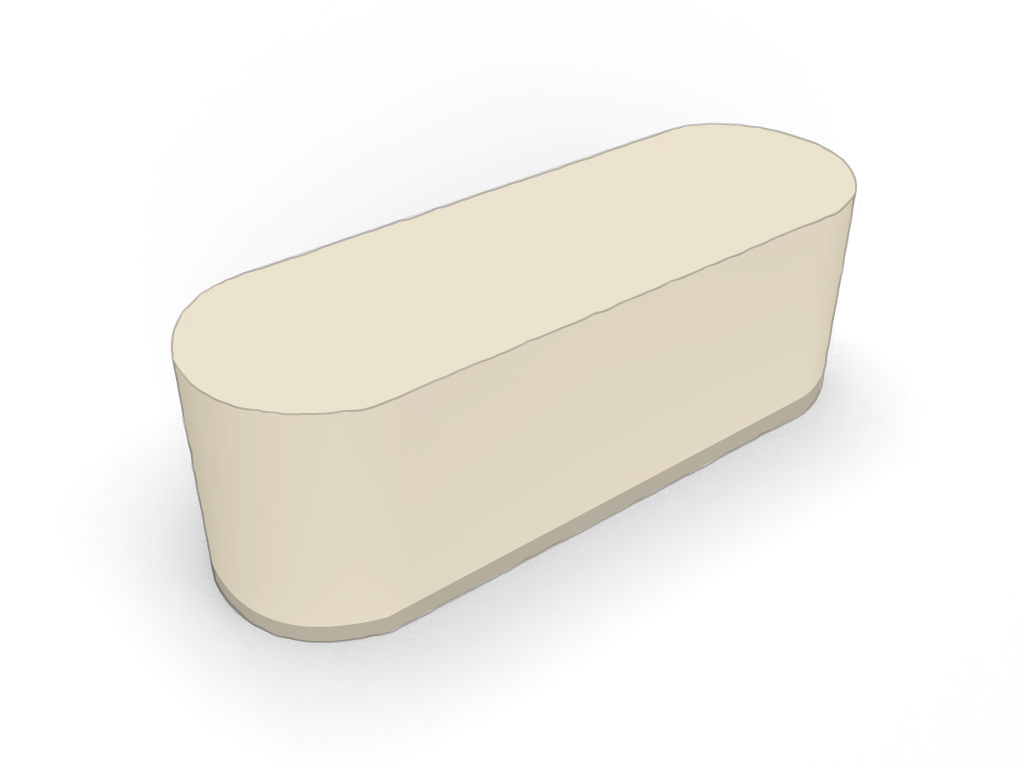 Squircle en Membrane PVC 670gr/m² Beige ral 1015