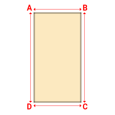Bâche plate rectangle sur mesure en Membrane PVC 670gr/m² Beige ral 1015 - 1.85x3.50m