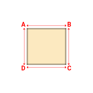 Bâche plate rectangle sur mesure en Membrane PVC 670gr/m² Beige ral 1015 - 1.57x1.46m