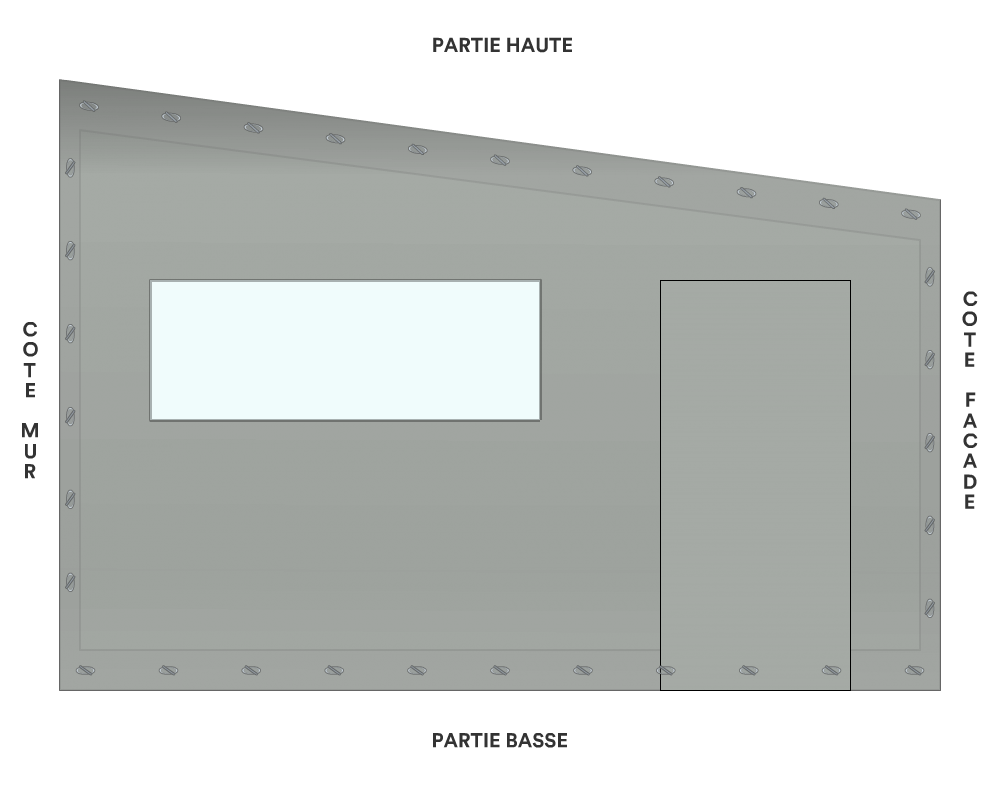 Bâche de façade pour mobil-home