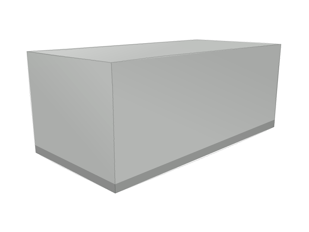 Housse Rectangle en Membrane PVC 670gr/m² Gris clair RAL 7038