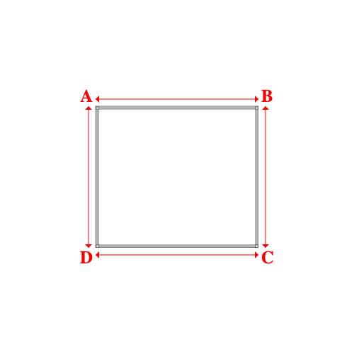 Bâche plate rectangle sur mesure en Membrane PVC 670gr/m² Blanc RAL 9016 - 2.30x2.00m