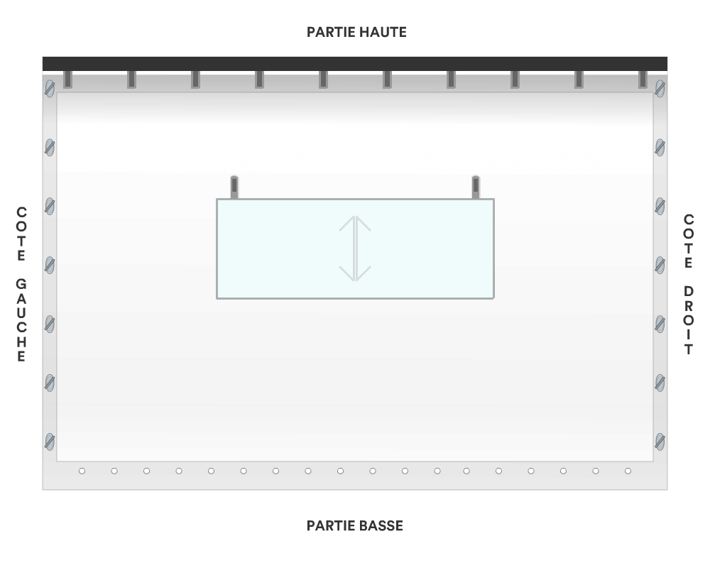 Bâche de façade pour mobil-home