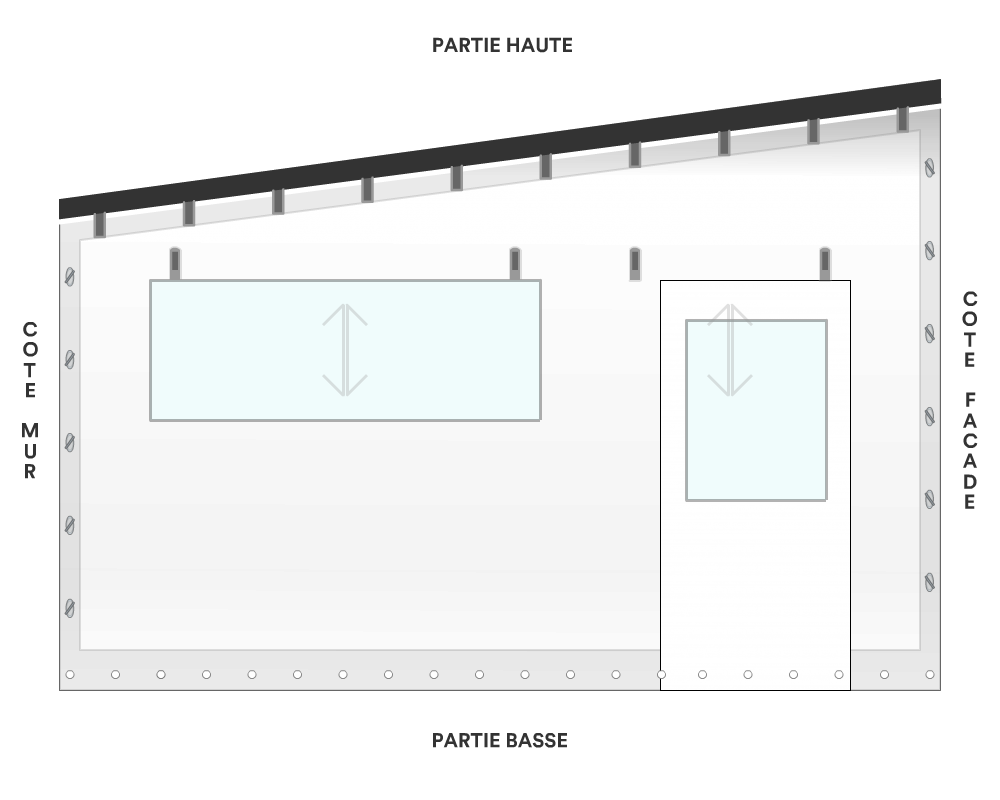 Bâche de façade pour mobil-home