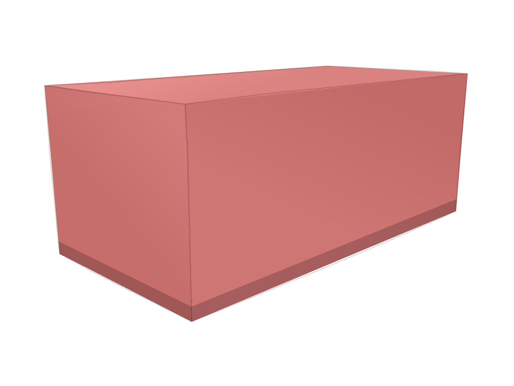 Housse Rectangle en Membrane PVC 670gr/m² Rouge RAL 3002