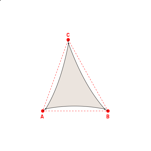 Voile d'ombrage triangle en Soltis Lounge 96 Karité 96-50843 - 3,98x5,05x4,66m