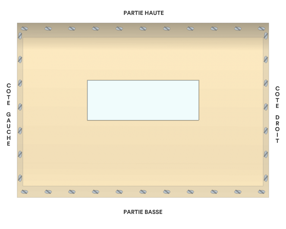 Bâche de façade pour mobil-home