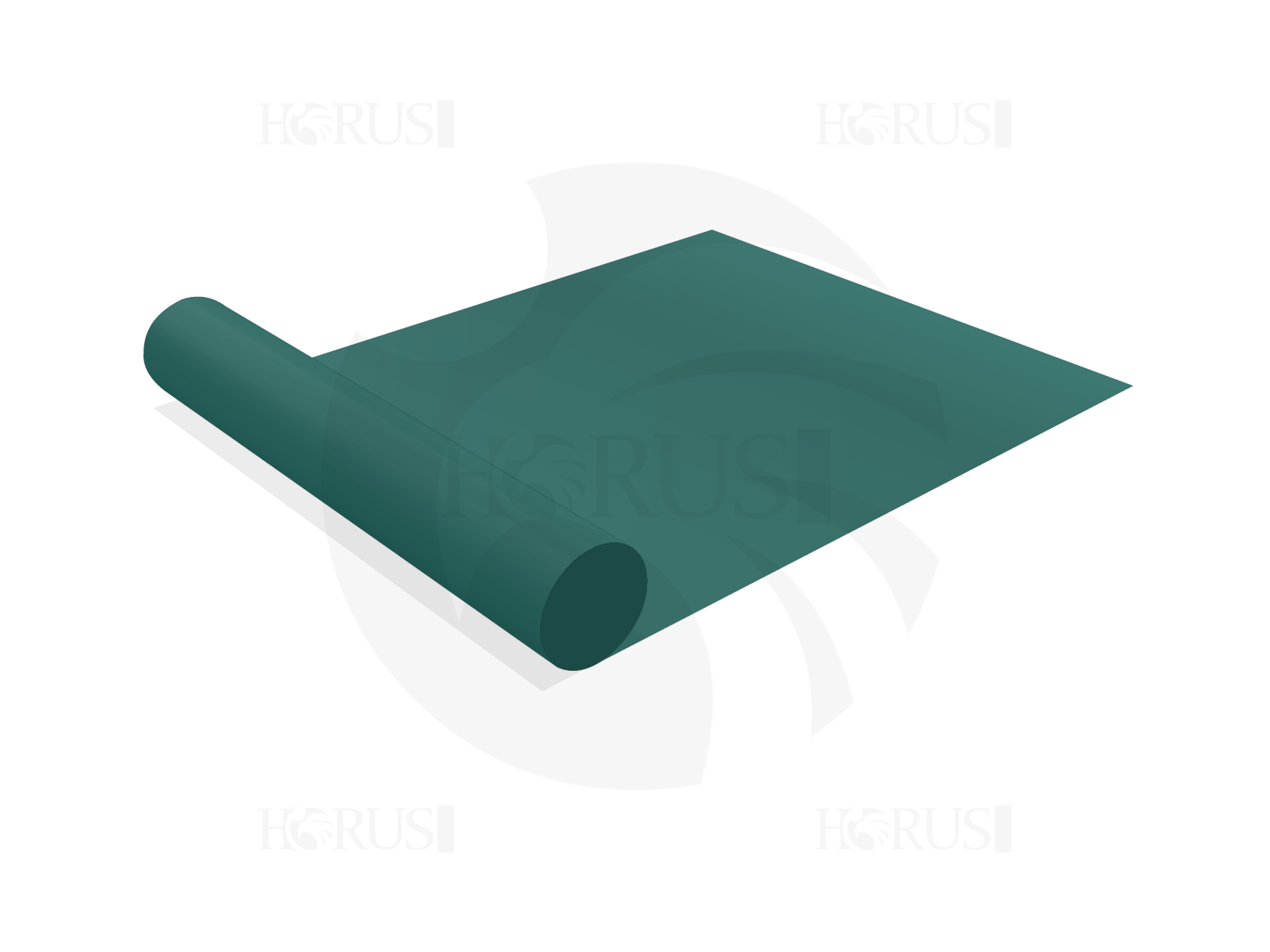 Bâche à la coupe - 7m X 2.7m - Membrane PVC 670gr/m² Vert industrie RAL 6026