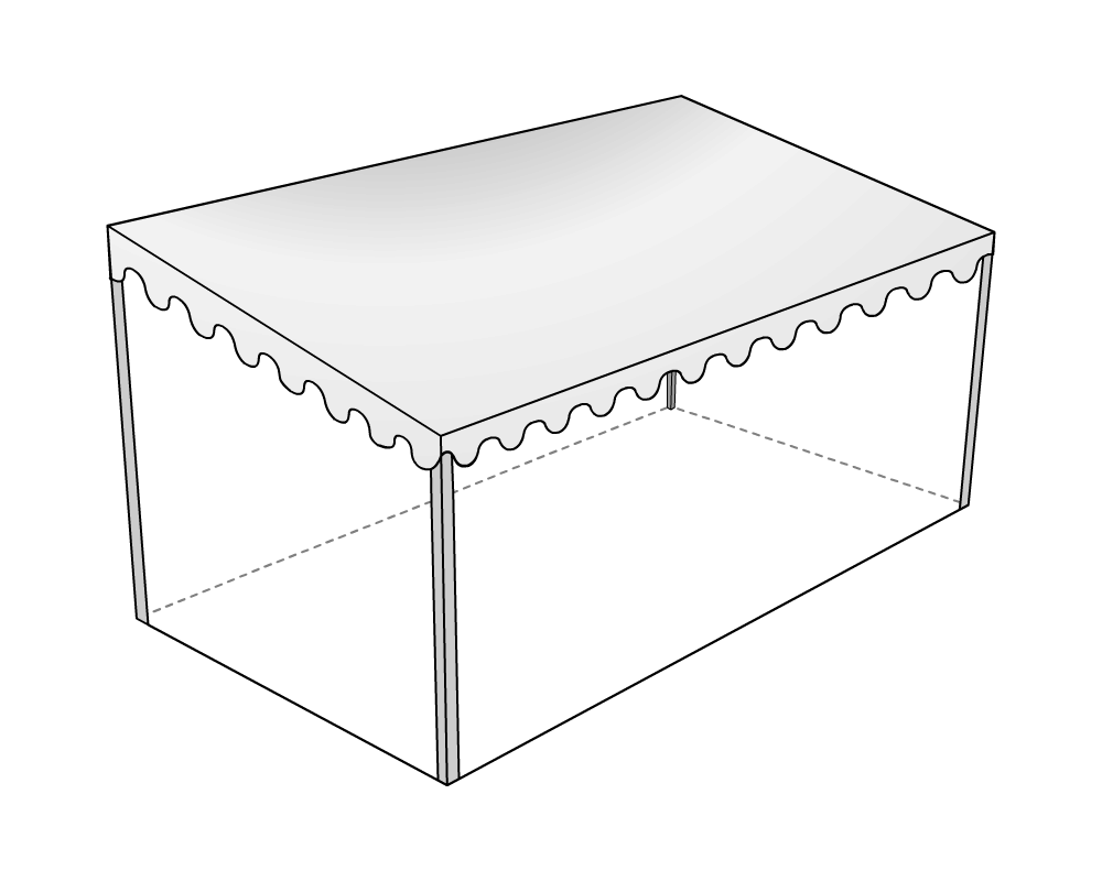 Bâche de toit pour terrasse dee mobil-home