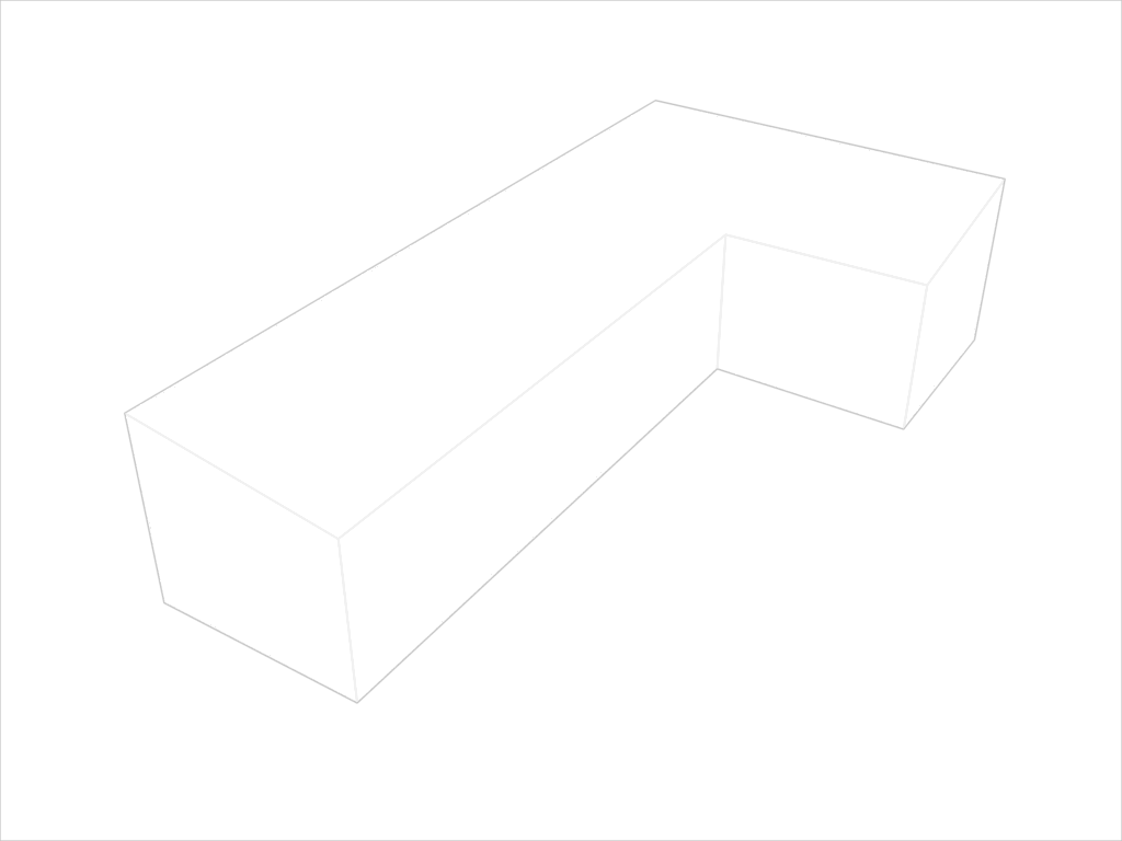 Canapé d'angle haut de jardin en Membrane PVC 670gr/m² Noir RAL 9005