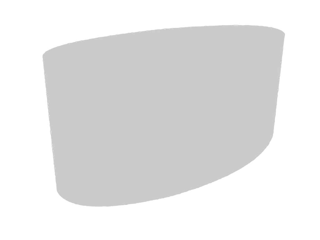 Housse Ovale en Membrane PVC 670gr/m² Gris clair RAL 7038