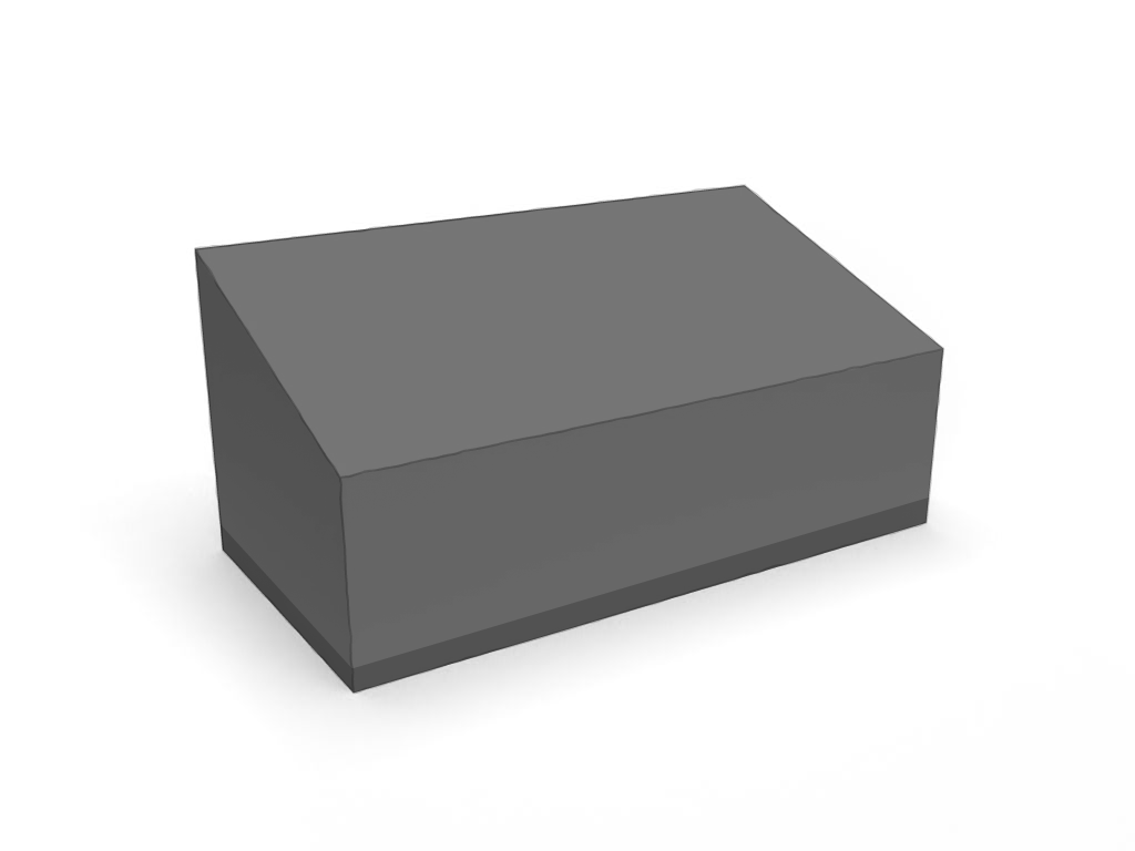 Trapézoïdale en Membrane PVC 670gr/m² Noir RAL 9005