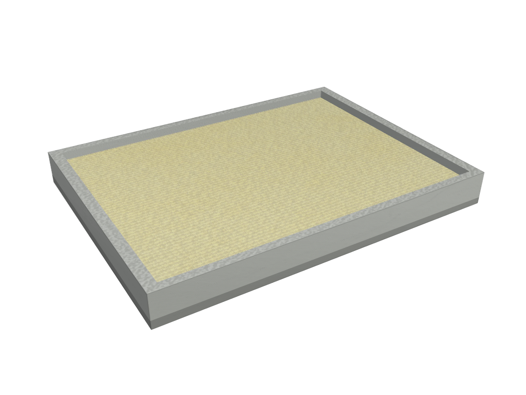 Bac à sable en Membrane PVC 670gr/m² - Etanche Gris clair RAL 7038