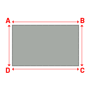 Bâche Rectangle en Membrane PVC 670gr/m² - Etanche Gris clair RAL 7038 - 6.00x3.70m