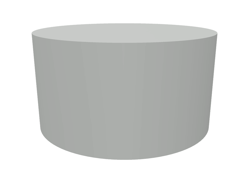 Housse Ronde en Membrane PVC 670gr/m² - Etanche Gris clair RAL 7038