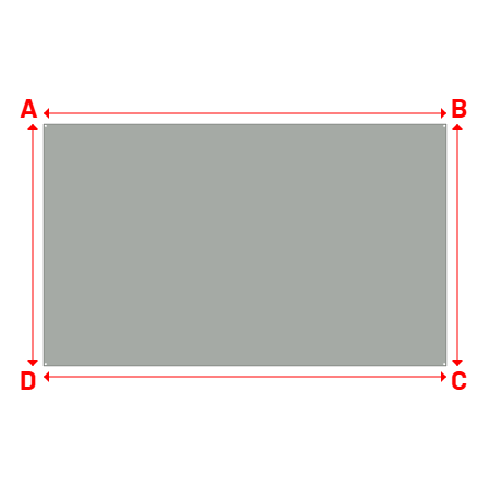 Bâche Rectangle en Bâche 670gr/m² - Fabrication Française - Etanche Gris clair RAL 7038 - 5.00x3.00m