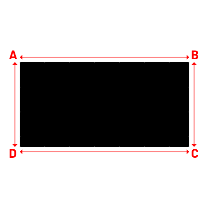 Bâche Rectangle en   - 10.00x5.00m