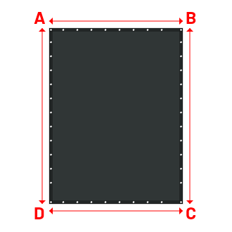 Bâche Rectangle en Protect 670 : La référence en matière de protection étanche Gris anthracite RAL 7016 - 1.90x2.50m